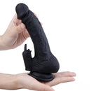 7.8in Black Realistic Dildo For Anus G-spot Vagina Stimulation