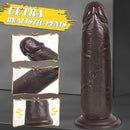 7.8in Liquid Silicone Dual-hardness Makeup Realistic Soft Uncut Dildo