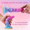 7.8in Monster Luminous Silicone Women Dildo For Hands-Free G Spot Play