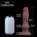 7.8in Ovipositor Platinum Silicone Dildo Realistic Passionate Game Soft Tool