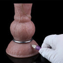 7.8in Ovipositor Platinum Silicone Dildo Realistic Passionate Game Soft Tool