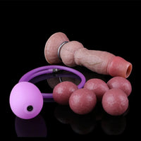 7.8in Ovipositor Platinum Silicone Dildo Realistic Passionate Game Soft Tool