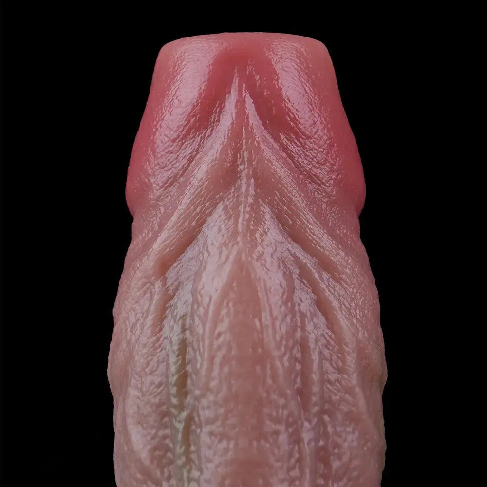7.8in Ovipositor Platinum Silicone Dildo Realistic Passionate Game Soft Tool