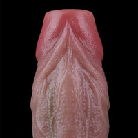 7.8in Ovipositor Platinum Silicone Dildo Realistic Passionate Game Soft Tool