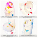 7.8in Realistic Confetti Silicone Soft Dildo For Anus Vaginal Stimulation