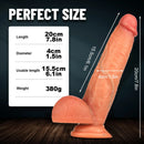 7.8in Upturned Real Skin Feeling Sex Toy For Adult Women