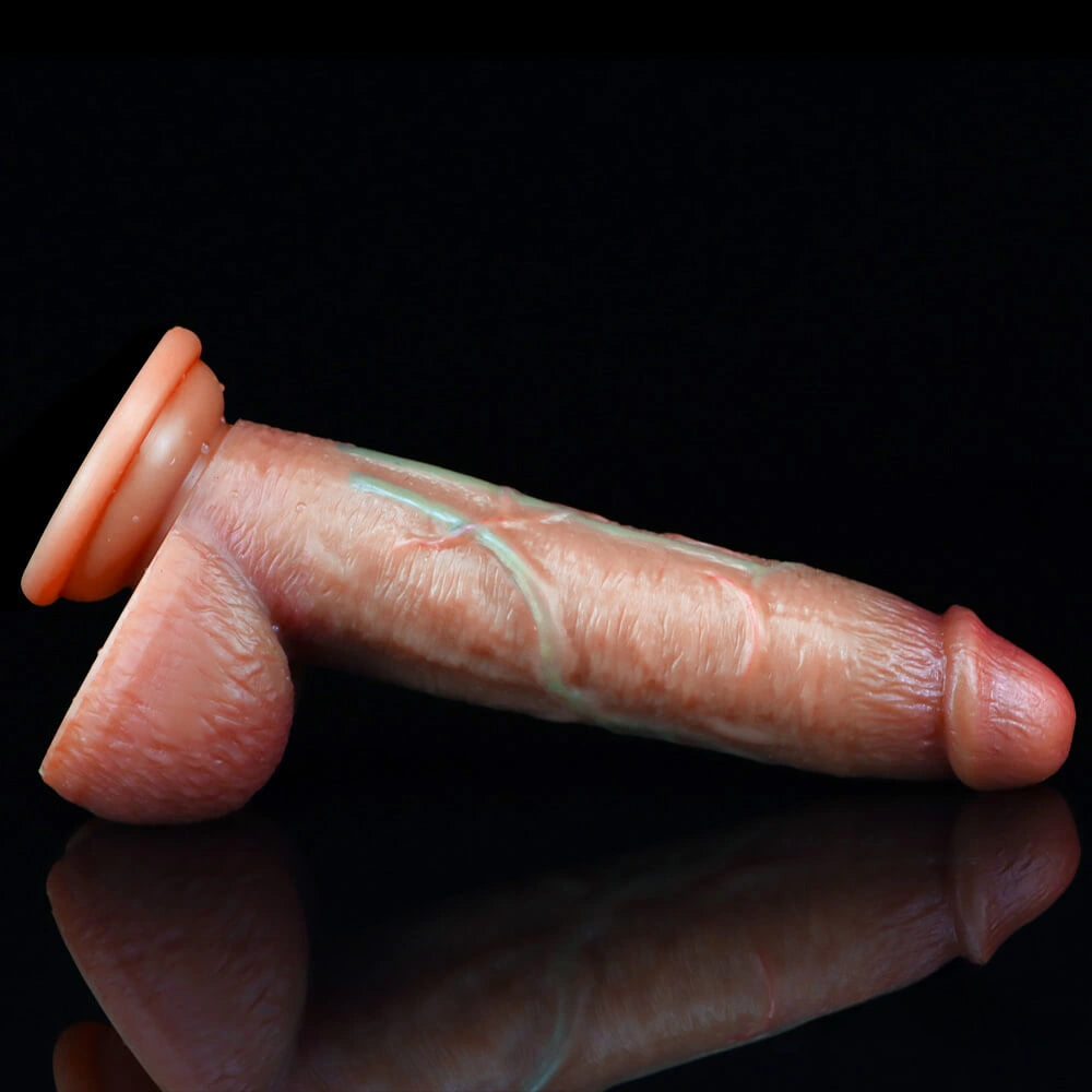 7.8in Upturned Real Skin Feeling Sex Toy For Adult Women