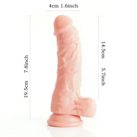 7.8in Wearable Strap on Dildo BDSM G-Spot Stimulator For Women