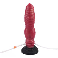 7.91in Dog Ejaculating Inflatable Silicone Soft Dildo For Women Sex Toy
