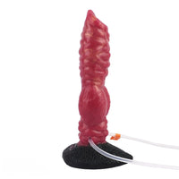 7.91in Dog Ejaculating Inflatable Silicone Soft Dildo For Women Sex Toy