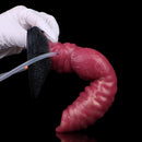7.91in Dog Ejaculating Inflatable Silicone Soft Dildo For Women Sex Toy