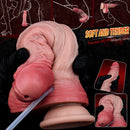 7.91in Dual Density Silicone Ejaculating Dildo With Suction Cup Penis