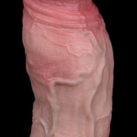 7.91in Dual Density Silicone Ejaculating Dildo With Suction Cup Penis