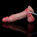 7.91in Dual Density Silicone Ejaculating Dildo With Suction Cup Penis