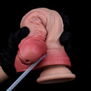 7.91in Dual Density Silicone Ejaculating Dildo With Suction Cup Penis