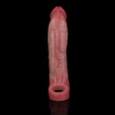 7.91in Realistic Penis Dildo Cock Sleeve Extender Vibrating Remote Sex Toy