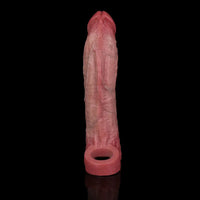 7.91in Realistic Penis Dildo Cock Sleeve Extender Vibrating Remote Sex Toy