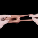 7.91in Realistic Penis Dildo Cock Sleeve Extender Vibrating Remote Sex Toy