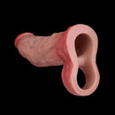 7.91in Realistic Penis Dildo Cock Sleeve Extender Vibrating Remote Sex Toy