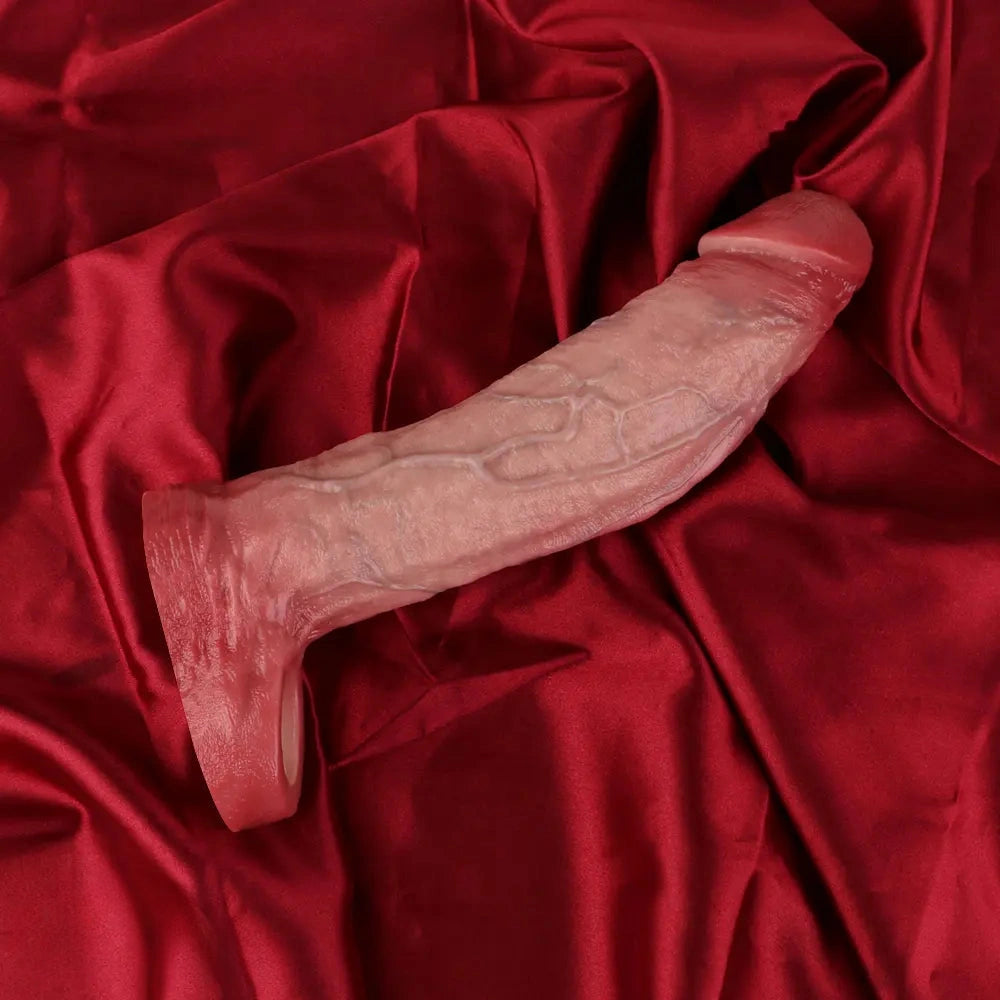 7.91in Realistic Penis Dildo Cock Sleeve Extender Vibrating Remote Sex Toy