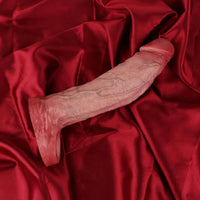 7.91in Realistic Penis Dildo Cock Sleeve Extender Vibrating Remote Sex Toy