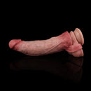 7.91in Realistic Penis Dildo Cock Sleeve Extender Vibrating Remote Sex Toy