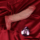 7.91in Realistic Penis Dildo Cock Sleeve Extender Vibrating Remote Sex Toy