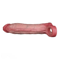 7.91in Realistic Penis Dildo Cock Sleeve Extender Vibrating Remote Sex Toy