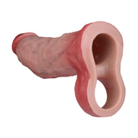 7.91in Realistic Penis Dildo Cock Sleeve Extender Vibrating Remote Sex Toy