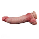 7.91in Realistic Penis Dildo Cock Sleeve Extender Vibrating Remote Sex Toy