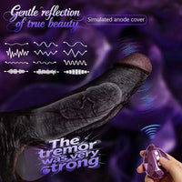 7.91in Vibrating Dildo Sleeve Washable Soft Touch Dildo Cover Penis Ring