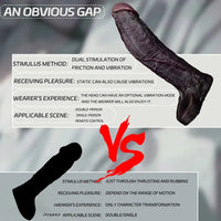 7.91in Vibrating Dildo Sleeve Washable Soft Touch Dildo Cover Penis Ring