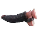 7.91in Vibrating Dildo Sleeve Washable Soft Touch Dildo Cover Penis Ring