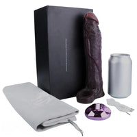 7.91in Vibrating Dildo Sleeve Washable Soft Touch Dildo Cover Penis Ring