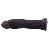 7.91in Vibrating Dildo Sleeve Washable Soft Touch Dildo Cover Penis Ring