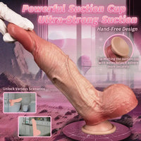 7.95in Double-layer Liquid Silicone Skin-like Soft Dildo Orgasm Stick