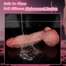 7.95in Double-layer Liquid Silicone Skin-like Soft Dildo Orgasm Stick