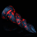 7.95in Fire Design Dildo Butt Plug For Adults Masturbation Sex Toy
