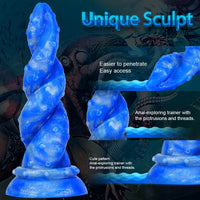 7.95in Fire Design Dildo Butt Plug For Adults Masturbation Sex Toy