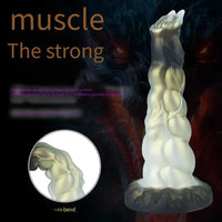 7.95in Hands-Free Monster Silicone Dildo With Strong Suction Cup