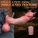 7.95in Stuffed Thick Penis Soft Dual Density Silicone Dildo For Massage