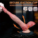 7.95in Stuffed Thick Penis Soft Dual Density Silicone Dildo For Massage