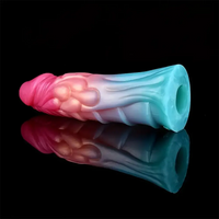 7.99in Anatomy Soft Silicone Reusable Spiked Cock Sleeve Male Dildo