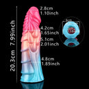 7.99in Anatomy Soft Silicone Reusable Spiked Cock Sleeve Male Dildo