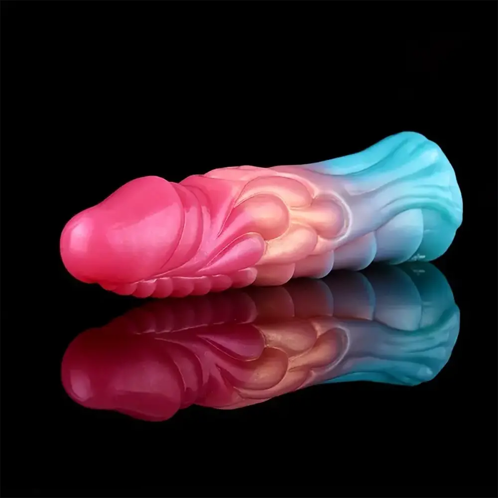 7.99in Anatomy Soft Silicone Reusable Spiked Cock Sleeve Male Dildo