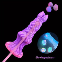 7.99in Luminous Ovipositor Silicone Dildo For Anal Vaginal Stimulation