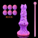 7.99in Luminous Ovipositor Silicone Dildo For Anal Vaginal Stimulation