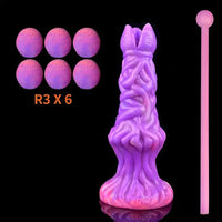 7.99in Luminous Ovipositor Silicone Dildo For Anal Vaginal Stimulation