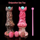 7.99in Silicone Soft Big Knot Alien Ovipositor Dildo For Women Lay Eggs
