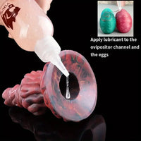 7.99in Silicone Soft Big Knot Alien Ovipositor Dildo For Women Lay Eggs